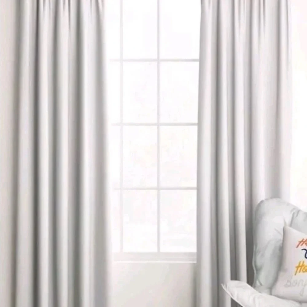 Room Essentials Elegant White Drapes - Picture 3 of 7